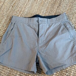 Abercrombie & Fitch Light Gray Men's Flat Front Shorts